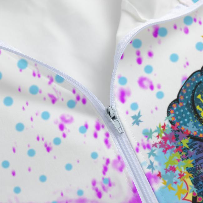 Preview: Leichte Regenjacke Boogie - Popart Hundemotiv, 100 % Polyester, Unisex, Staffordshire, AmStaff, Staff, Pitbull, Pit, SOKA, Listenhund